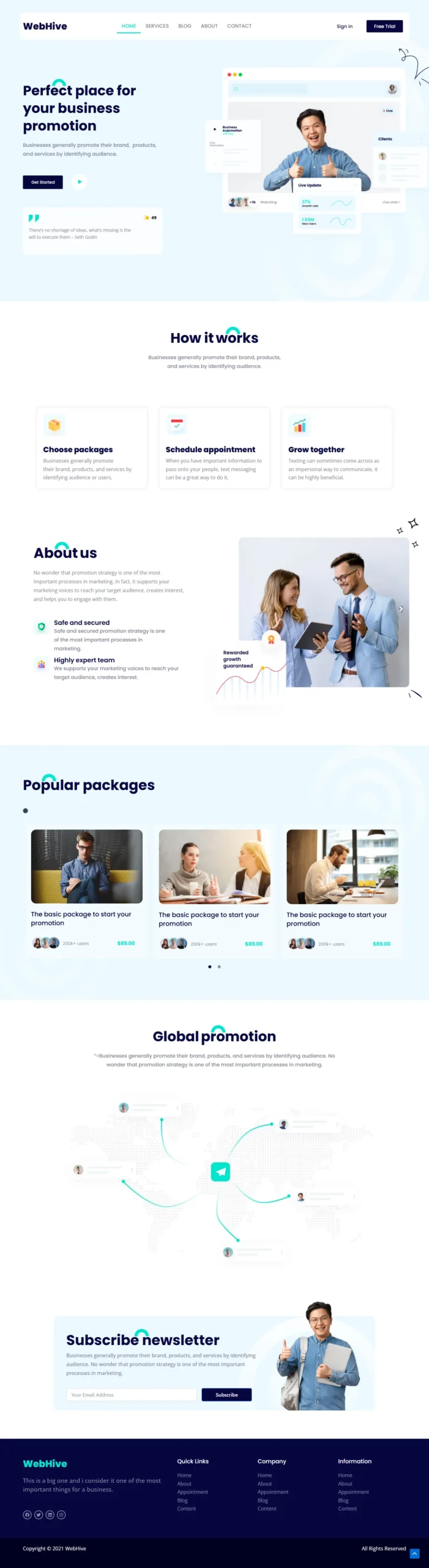 WebHieve website design by Zain Ul Abideen – WordPress Developer at Zain Developer